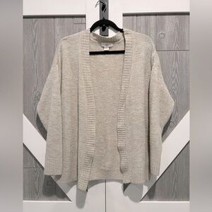 B11.11 H&M Long Sleeve Oversized Open Cardigan Sweater Oatmeal S